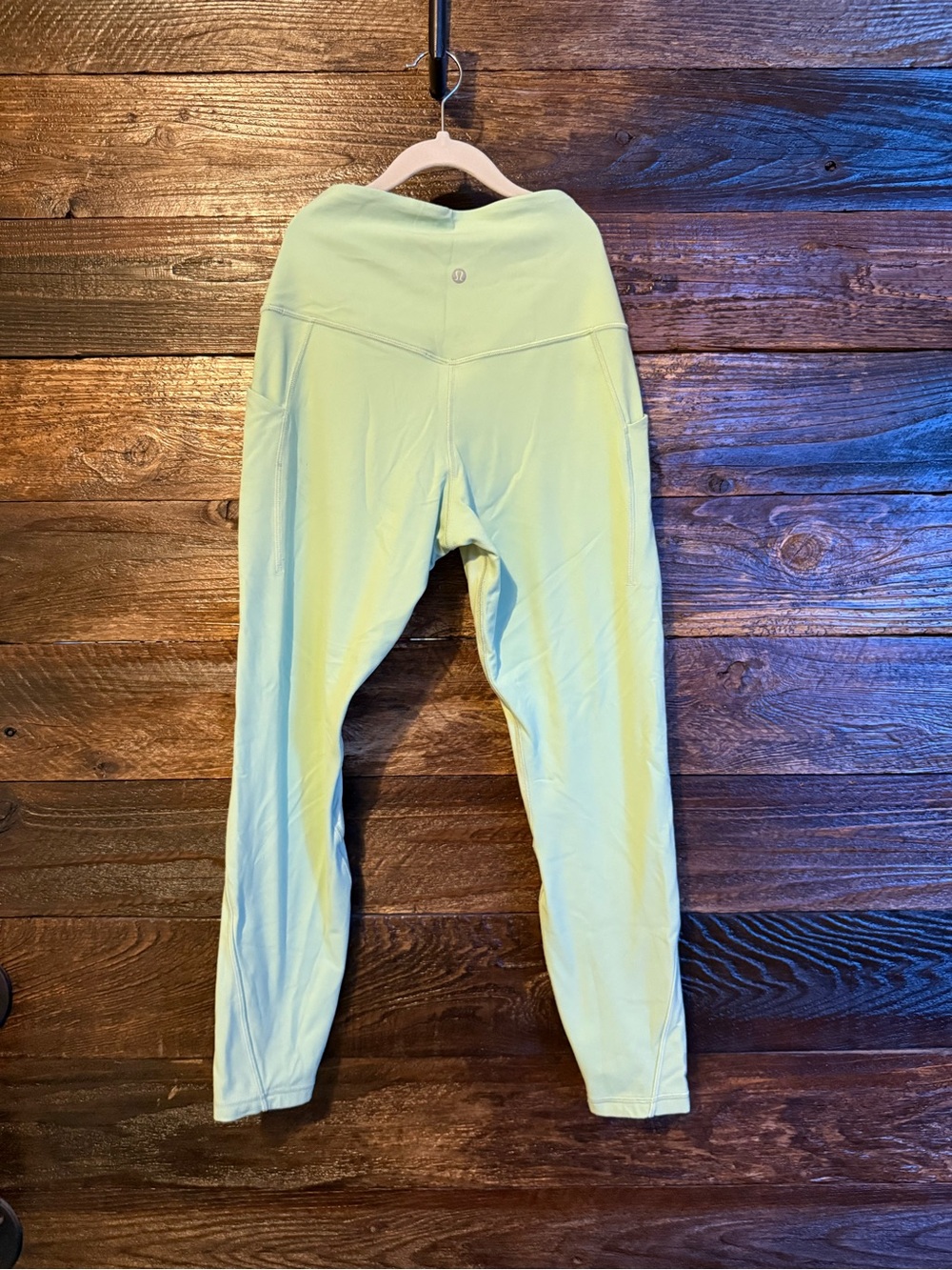 Lululemon Light Green High-Waist Leggings - Size 10